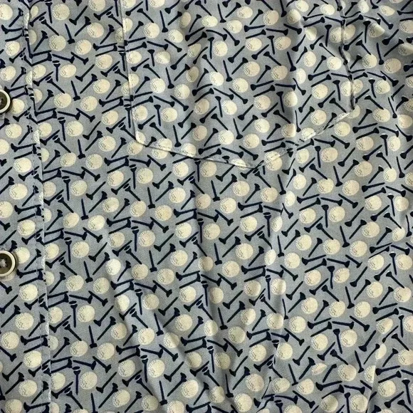 Age Of Wisdom Golf Ball & Golf tee button up short sleeve shirt size Small - Picture 3 of 7